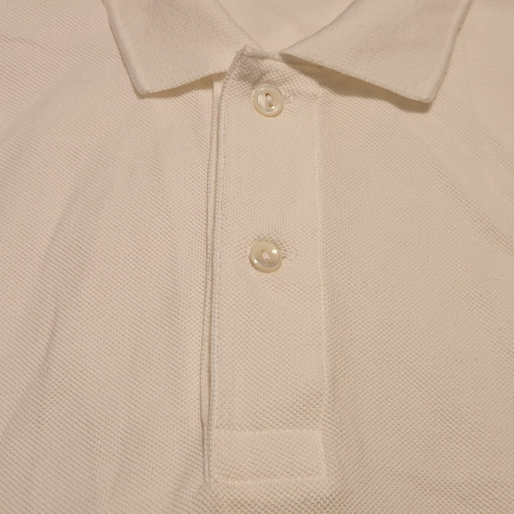 Men white Lacoste classic fit color shirt
